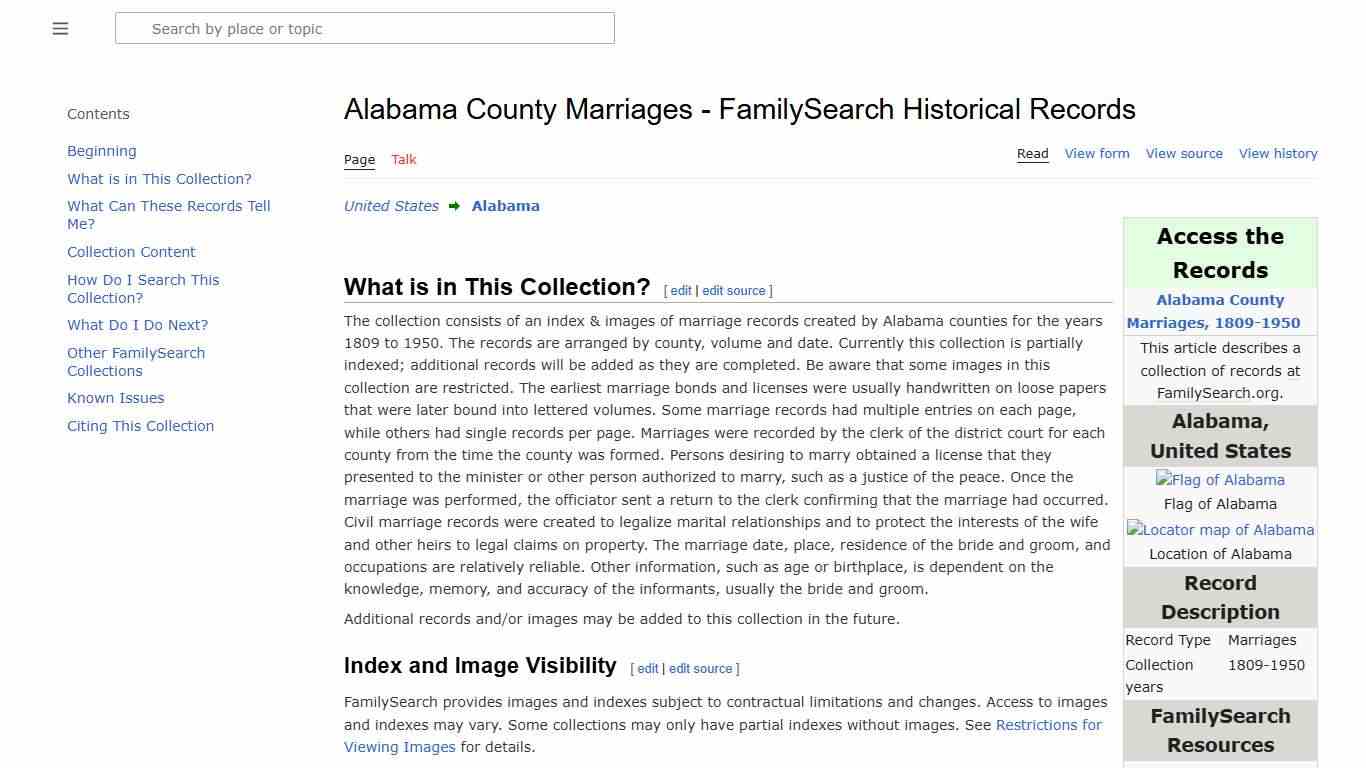 Alabama County Marriages - FamilySearch Historical Records • FamilySearch