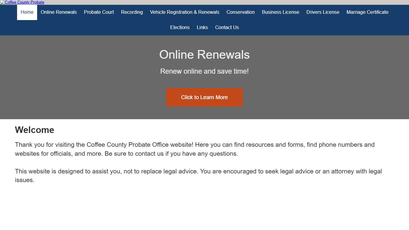Probate Court Coffee County Probate Office Coffee County, Alabama